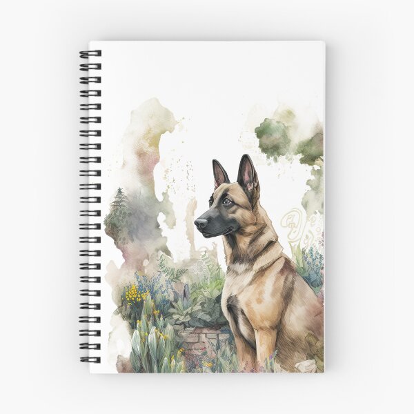 Item preview, Belgian Malinois Dog Owner Gift - Watercolor Illustration designed and sold by Shmueli Bell.