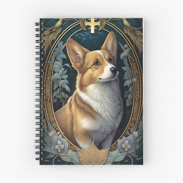 Item preview, Pembroke Welsh Corgi - Art Nouveau Style designed and sold by ArtNouveauChic.