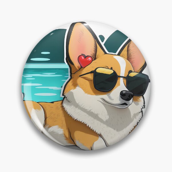 Item preview, Cute Corgi with Sunglasses designed and sold by Stepultura.