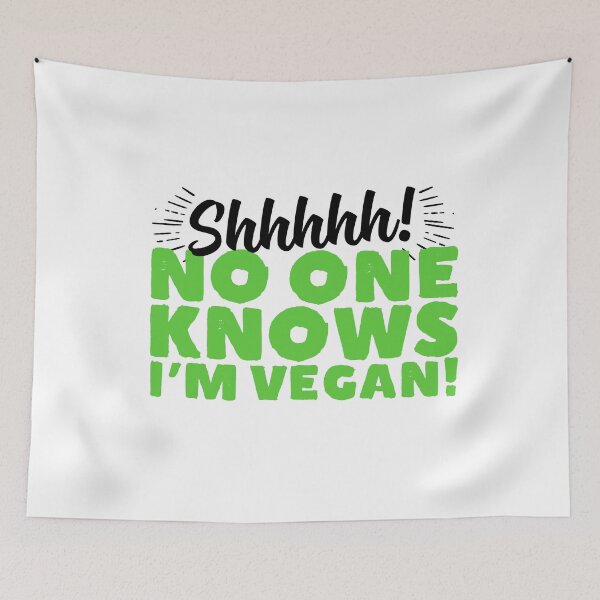 Item preview, No One Knows I'm Vegan designed and sold by thingsandthings.