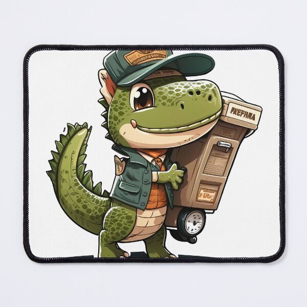 Item preview, Cute Crocodile Postman designed and sold by Stepultura.
