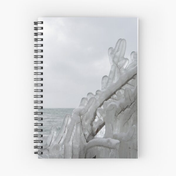 Item preview, Lakeside Ice Sculptures with Falling Snow designed and sold by Georgia Mizuleva.