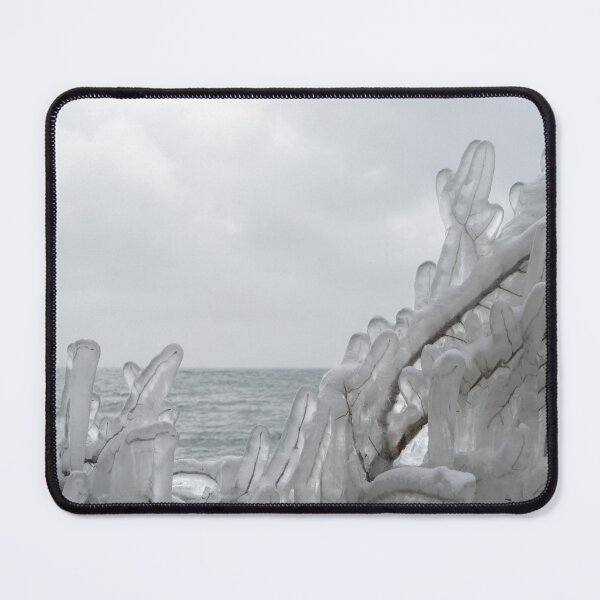 Item preview, Lakeside Ice Sculptures with Falling Snow designed and sold by Georgia Mizuleva.