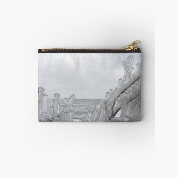 Item preview, Lakeside Ice Sculptures with Falling Snow designed and sold by Georgia Mizuleva.