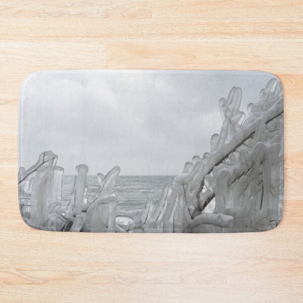 Item preview, Lakeside Ice Sculptures with Falling Snow designed and sold by Georgia Mizuleva.