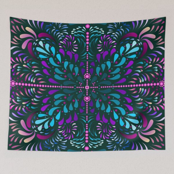 Item preview, aboriginal style - flowers and leaves 2  designed and sold by dedoma.