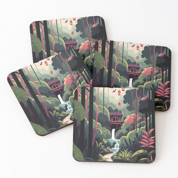 Item preview, A dense jungle, hot springs designed and sold by ArtificioAI.
