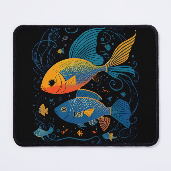 Item preview, Orange and Blue Fish designed and sold by Surya Puranik.