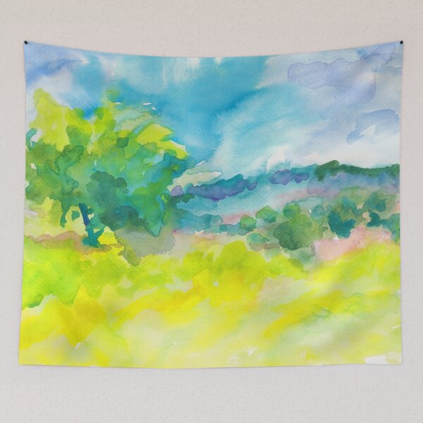 Item preview, Landscape in yellow designed and sold by AgniArt.