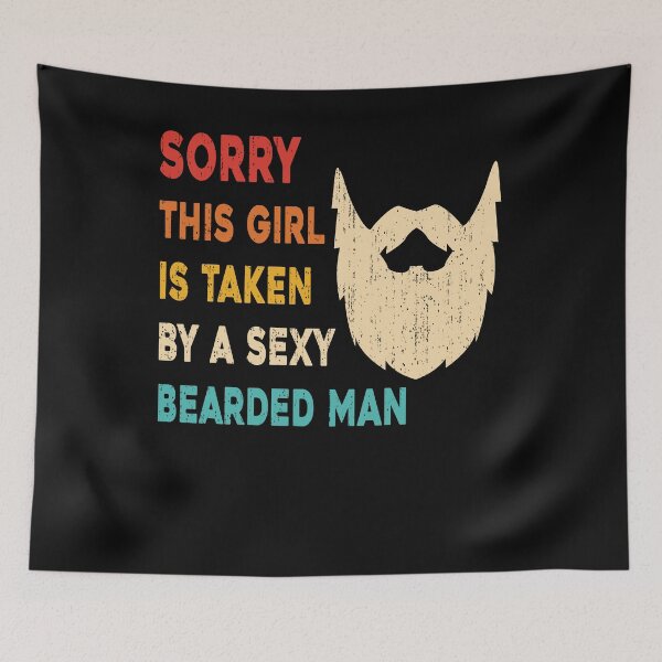 Item preview, This Girl Is Taken By A Sexy Bearded Man Funny Girls Vintage designed and sold by ZANNIX.