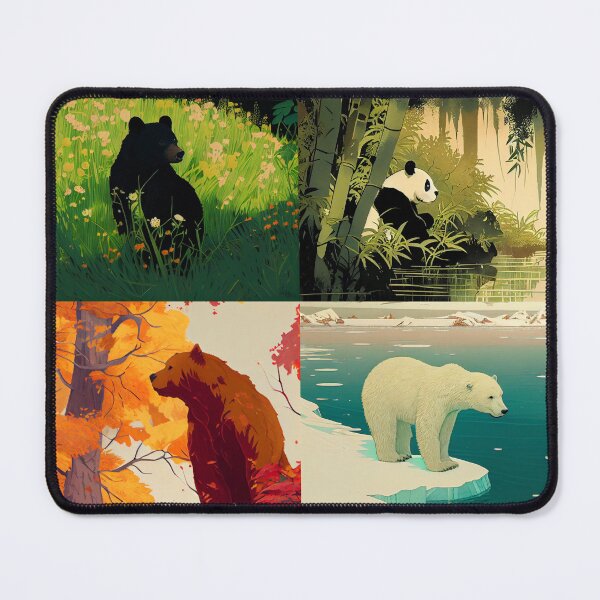 Item preview, Bears in four seasons designed and sold by LonelyKraken.