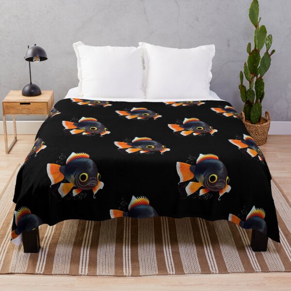 Item preview, beautiful black and orange fish designed and sold by Surya Puranik.