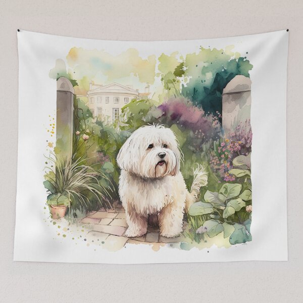Item preview, Coton de Tulear Dog Owner Gift - Watercolor Illustration designed and sold by Shmueli Bell.