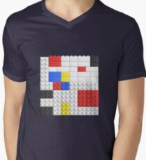 Mondrian Toy Bricks Men's V-Neck T-Shirt