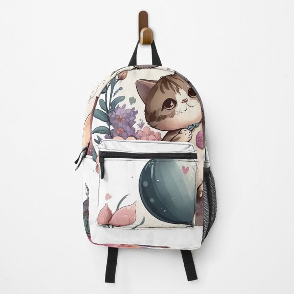Item preview, Happy cats with flowers and balloon designed and sold by Lobory.
