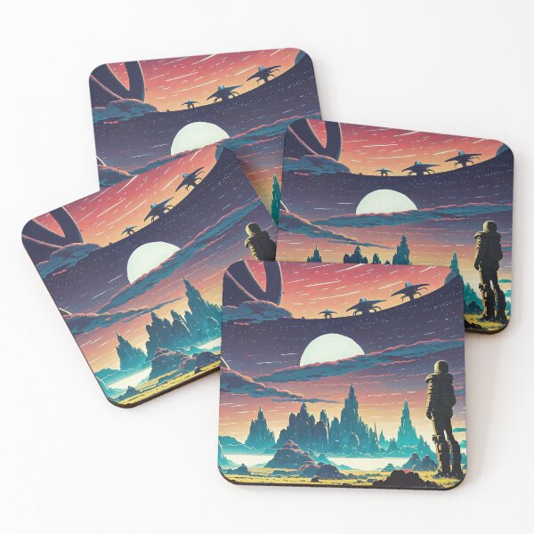 Item preview, Fantasy alien landscape art designed and sold by Nakumis-shop.