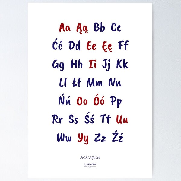 Item preview, Polish alphabet (polski alfabet) designed and sold by Grijben.