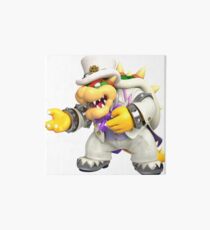 bowser in wedding outfit Art Board