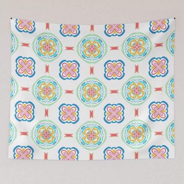 Aperçu de l'œuvre Motif floral aux couleurs saturées créée et vendue par MartiJaunarena.