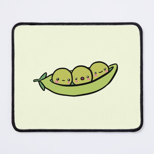 Item preview, Cute green beans illustration designed and sold by Yarafantasyart.