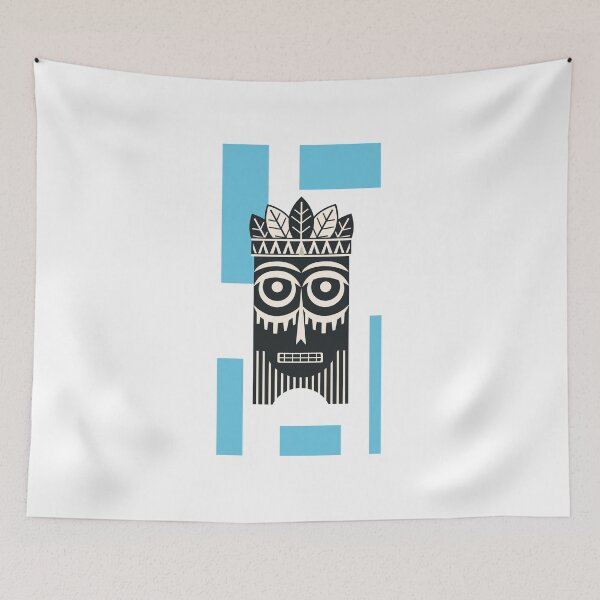 Item preview, African art blue designed and sold by xkiyal Art.