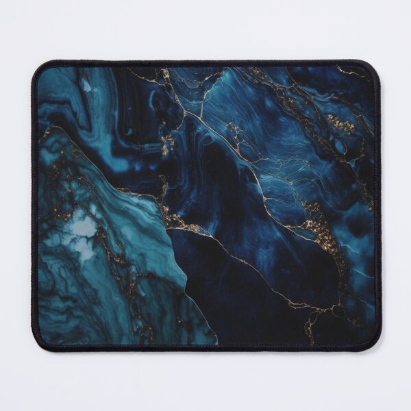 Item preview, Deep blue marble stone background, quartz designed and sold by SvarunPogani.