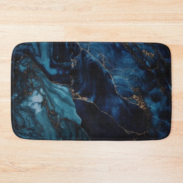Item preview, Deep blue marble stone background, quartz designed and sold by SvarunPogani.