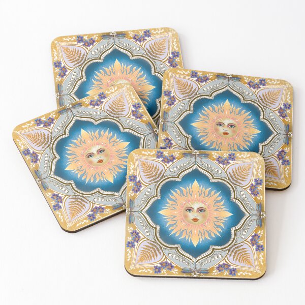 Item preview, Mandala with sun and flora elemnets designed and sold by Hennagirl.