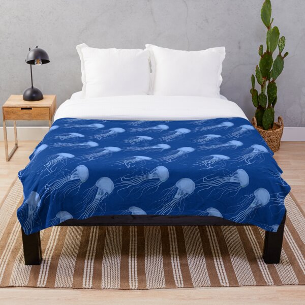 Item preview, Jellies, Dreaming Sea Modern Toile collection Blue designed and sold by PetleyPatterns.