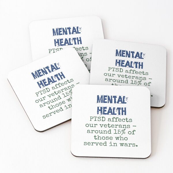 Item preview, PTSD Affects Our Veterans - Mental Health Quote designed and sold by CrankyOldDude.