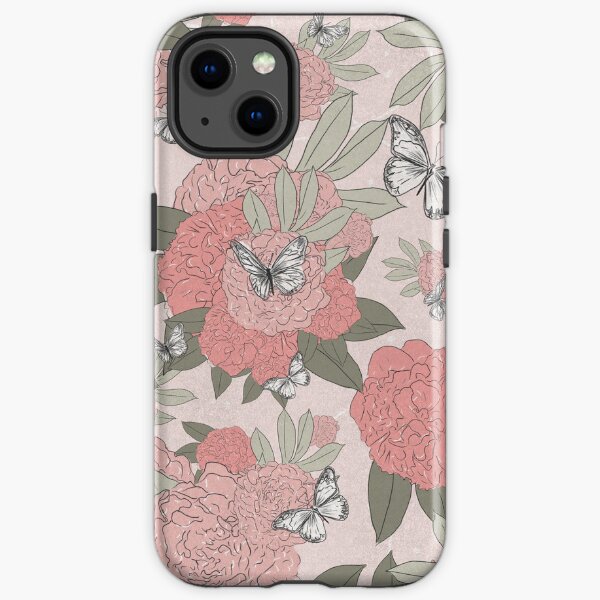 Peony patterns iPhone Tough Case