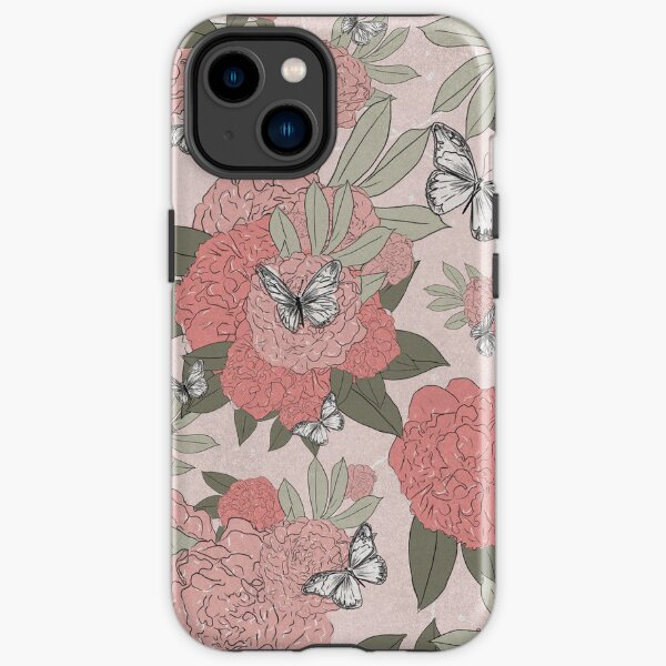 Peony patterns iPhone Tough Case
