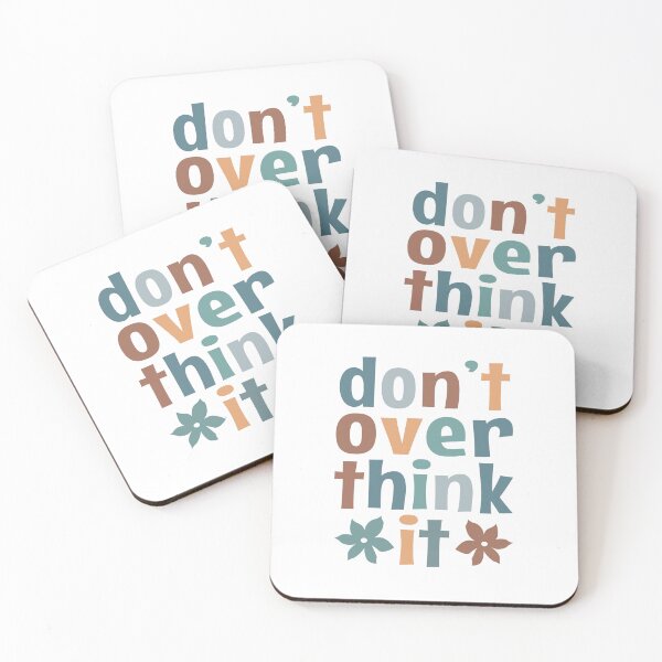 Item preview, Don't Over Think It - vintage colors designed and sold by MOONINSPIRATION.
