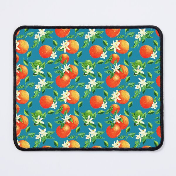 Item preview, Oranges and orange blossom- blue designed and sold by Phoebekirk.