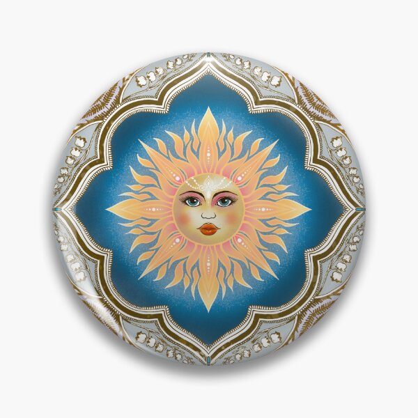 Item preview, Mandala with sun and flora elemnets designed and sold by Hennagirl.