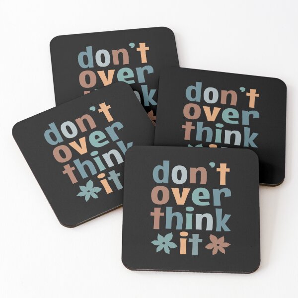 Item preview, Don't Over Think It - vintage colors designed and sold by MOONINSPIRATION.