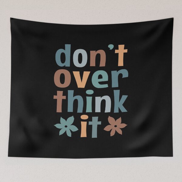 Item preview, Don't Over Think It - vintage colors designed and sold by MOONINSPIRATION.