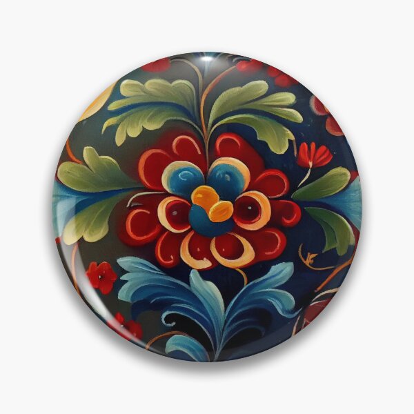 Item preview, Norwegian Rosemaling-Oil On Canvas #27 designed and sold by Gypsykiss.