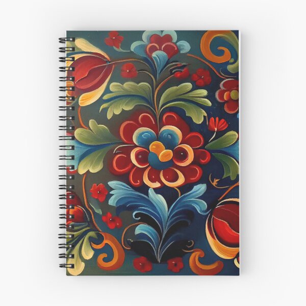 Item preview, Norwegian Rosemaling-Oil On Canvas #27 designed and sold by Gypsykiss.