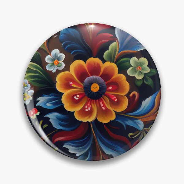 Item preview, Norwegian Rosemaling-Oil On Canvas #28 designed and sold by Gypsykiss.