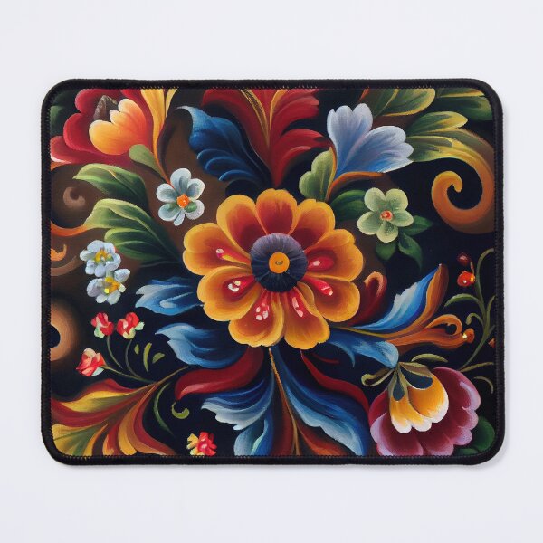 Item preview, Norwegian Rosemaling-Oil On Canvas #28 designed and sold by Gypsykiss.