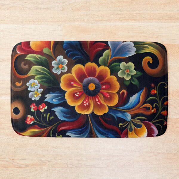 Item preview, Norwegian Rosemaling-Oil On Canvas #28 designed and sold by Gypsykiss.