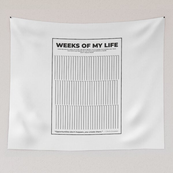 Item preview, Life calendar Weeks of my life Square 2023 designed and sold by grafik.