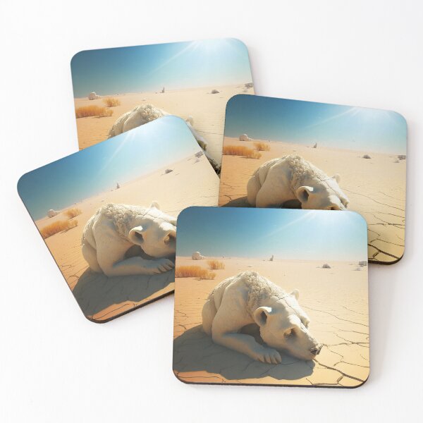Item preview, Scorched Earth - Polar Bear in Desert designed and sold by AgitProPrints.