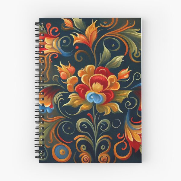 Item preview, Norwegian Rosemaling-Oil On Canvas #29 designed and sold by Gypsykiss.