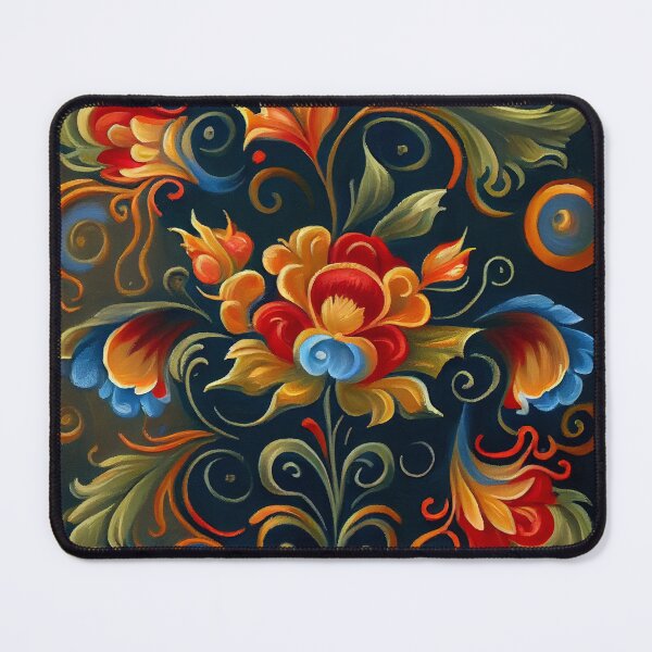 Item preview, Norwegian Rosemaling-Oil On Canvas #29 designed and sold by Gypsykiss.