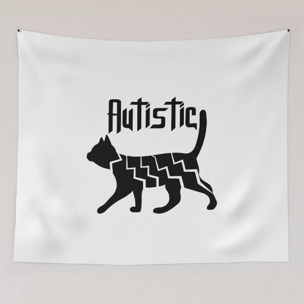Item preview, Autistic Cat designed and sold by M&D ⭐⭐⭐⭐⭐.