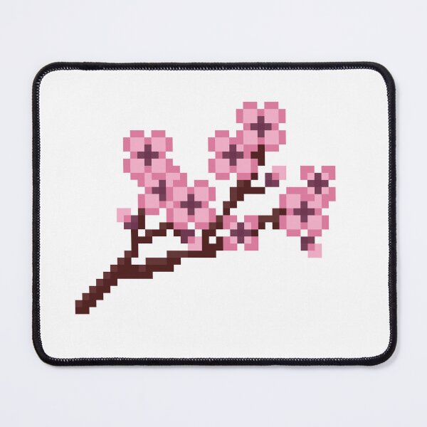 Item preview, A Branch of Cherry Blossom Flowers Pixel Art designed and sold by Pixelification.