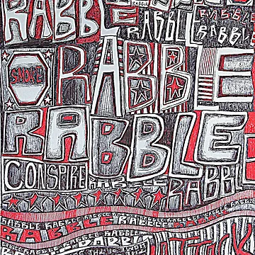 Artwork thumbnail, Rabble Rabble Rabble (DaFinger Designs) by Cory Clark