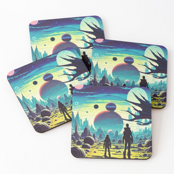 Item preview, Fantasy alien landscape art designed and sold by Nakumis-shop.